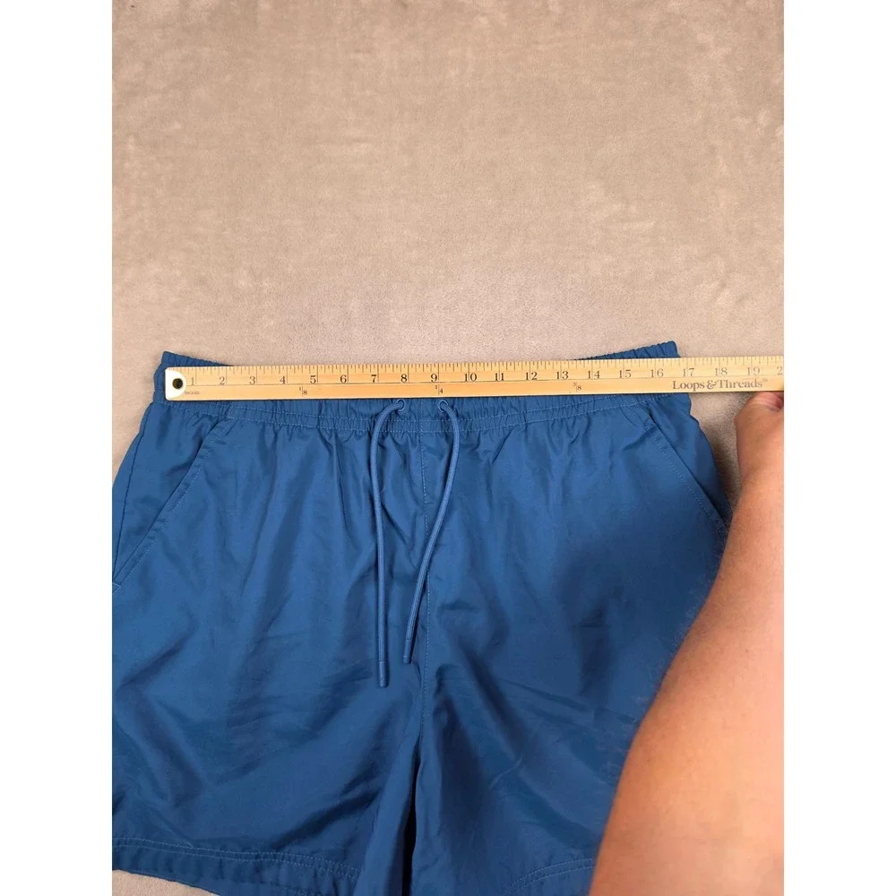 Jordan Swim Shorts Mens XL Blue Jumpman Mesh Lined Pockets Drawstring
